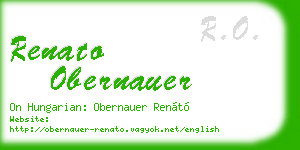 renato obernauer business card